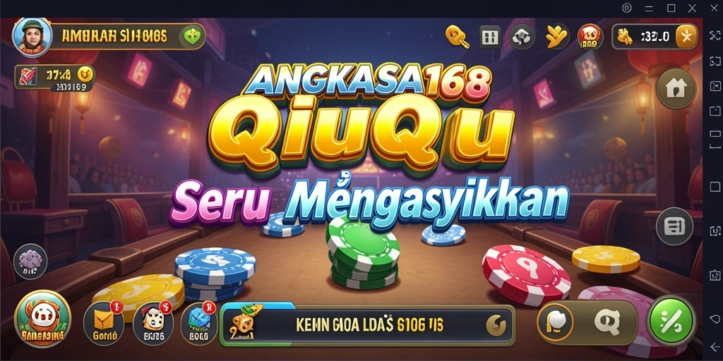 Tangkapan layar gameplay QiuQiu di ANGKASA168 yang penuh aksi.