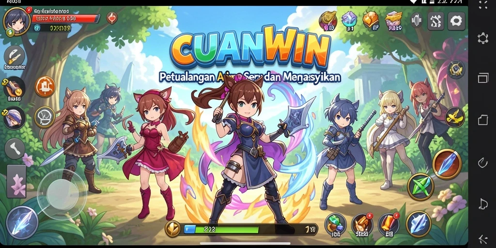 Screenshot CUANWIN menampilkan aksi seru dari dunia Anime yang memukau.
