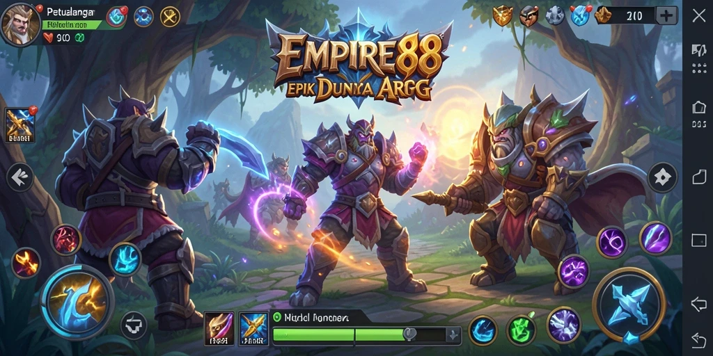 Tampilan gameplay meningkatkan pengalaman petualangan ARPG yang epik.