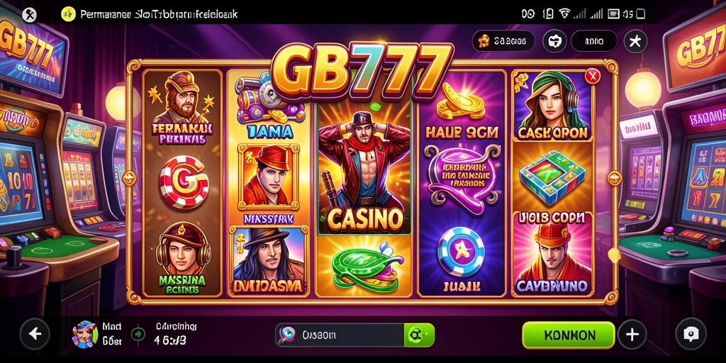 Screenshot utama GB777 menampilkan gameplay Slot yang menarik.