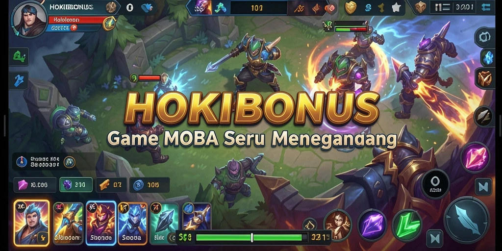 Screenshot gameplay HOKIBONUS yang menampilkan pertempuran intens.