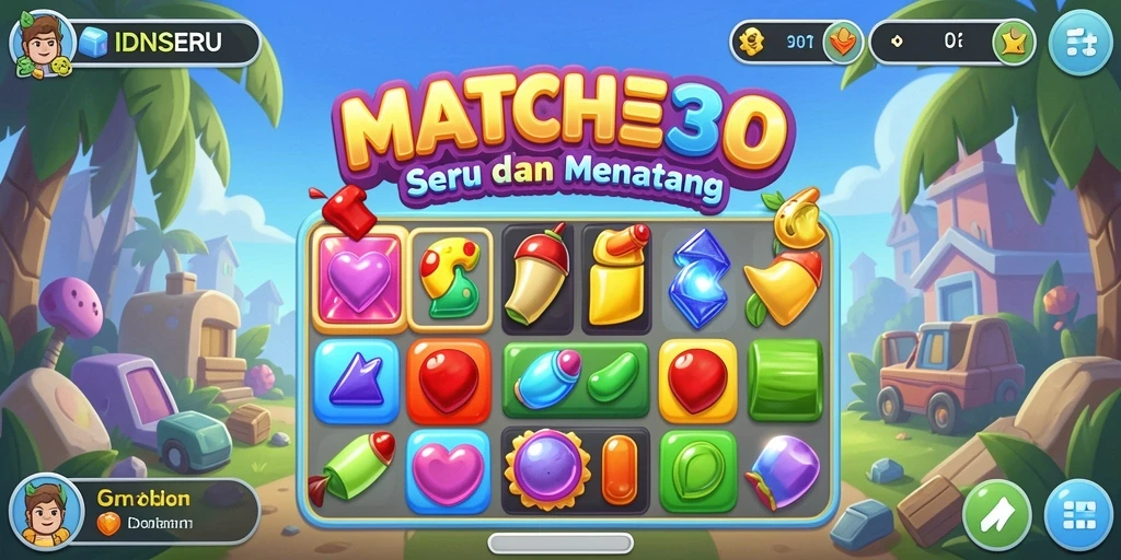 Tampilan menarik gameplay seru dari IDNSERU yang memukau.