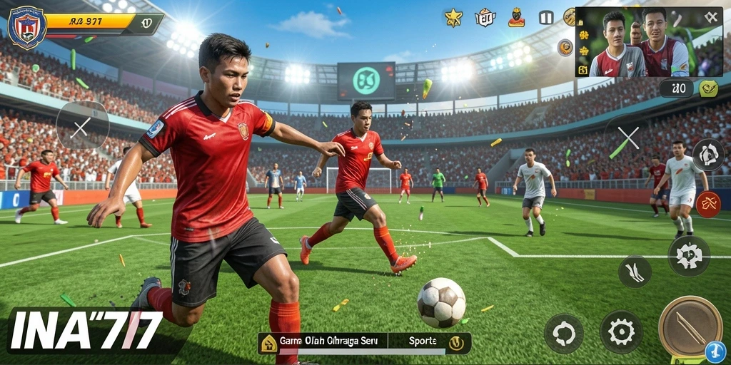 Tangkapan layar menampilkan gameplay menarik dari olahraga di INA777.