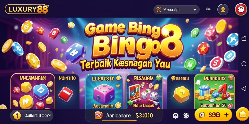 Tampilan gameplay Bingo yang seru di LUXURY88.