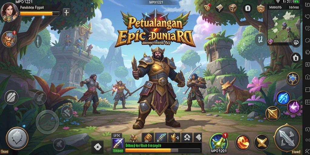 Tampilan gameplay RPG MPO1221 yang mendebarkan dan penuh aksi.