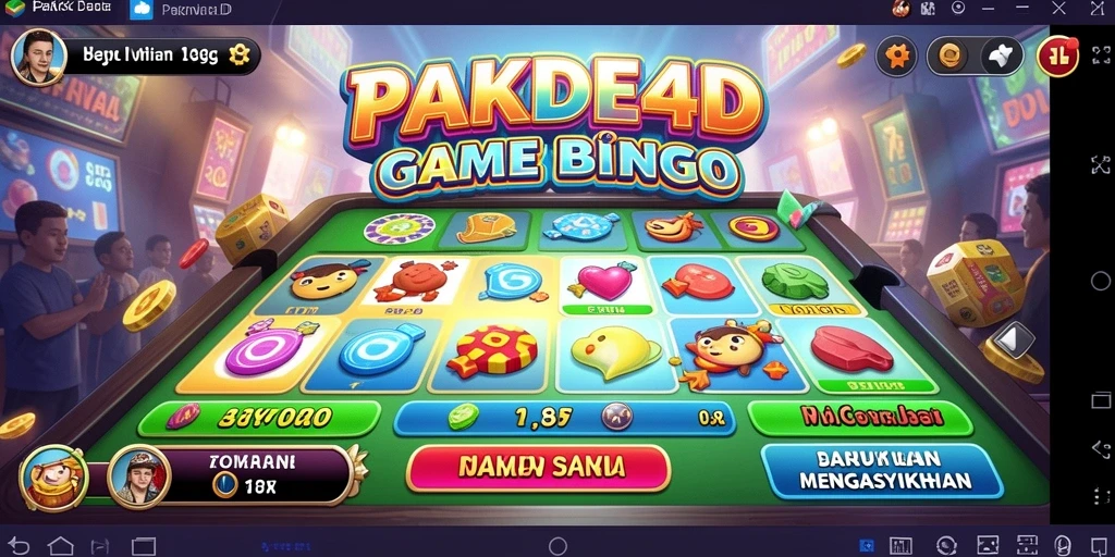Tampilan layar permainan Bingo di PAKDE4D yang seru dan interaktif.