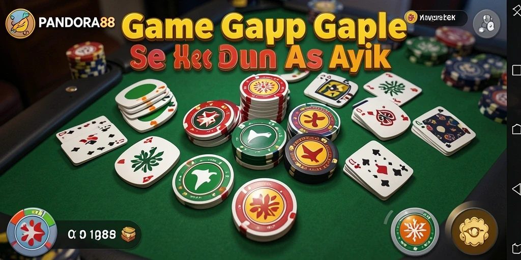 Tampilan gameplay seru dalam PANDORA88 Gaple.