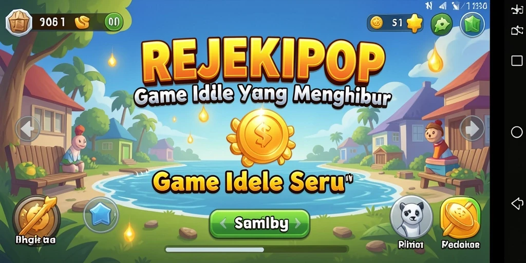 Tampilan gameplay REJEKIPOP yang menarik dan penuh warna.