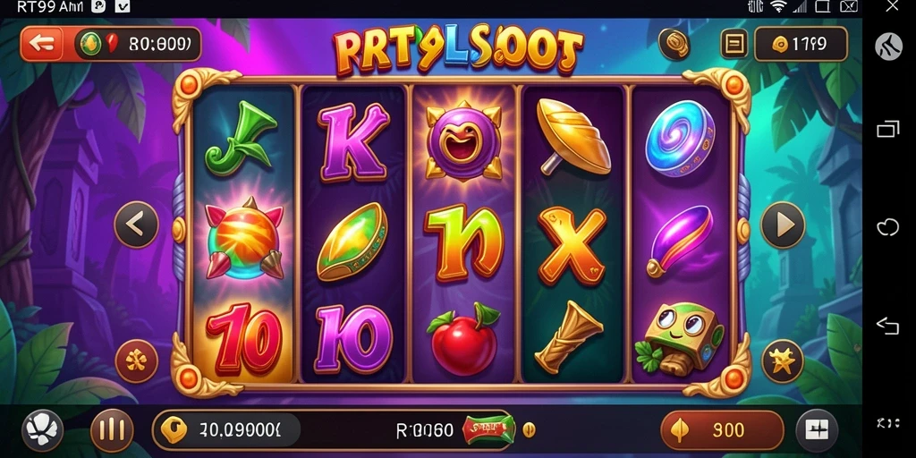 Tampilan utama gameplay RT99, menunjukkan keseruan permainan Slot.
