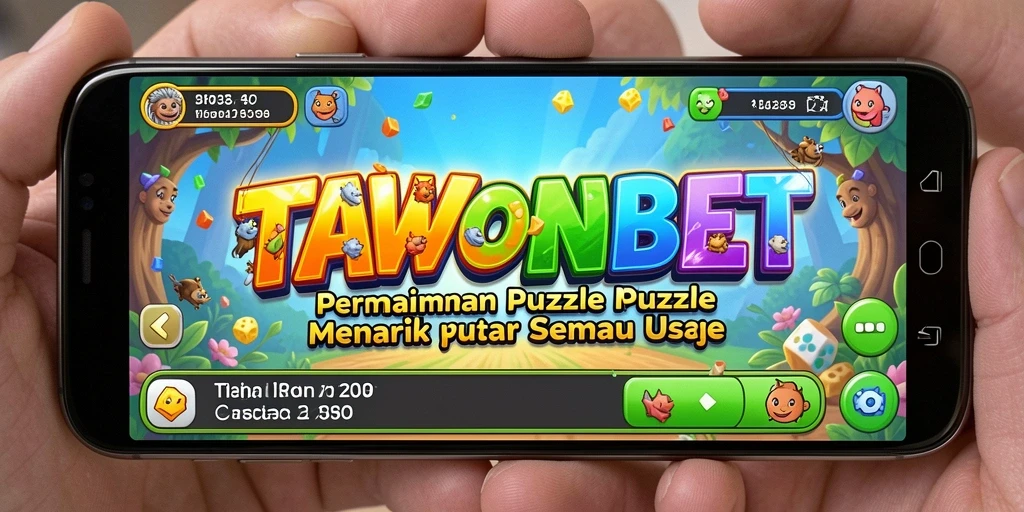 Tampilan gameplay TAWONBET yang menampilkan suasana Puzzle yang menarik.