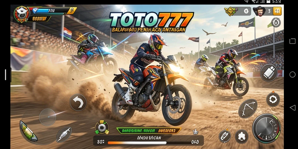 Gameplay balapan motor yang mendebarkan di TOTO777.